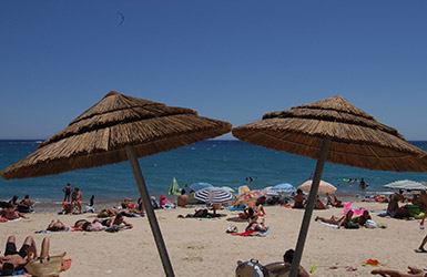 bord de mer parasols